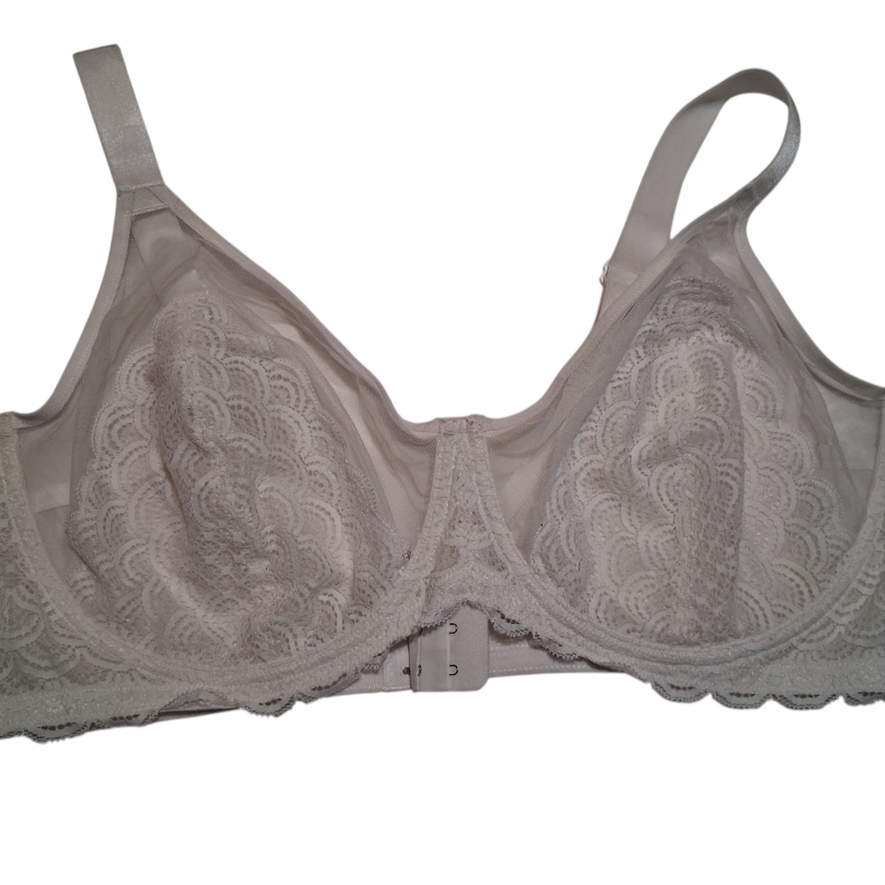 Hsia 46DD White Lace Underwire Bra - Like New / EUC - Picture 3 of 6